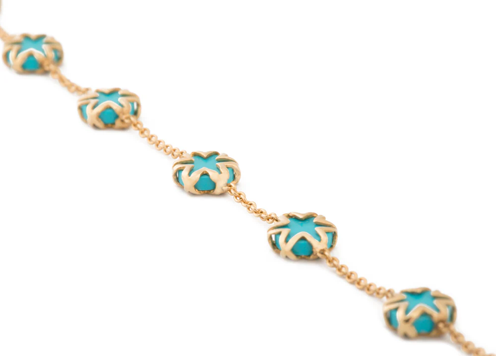 Skaska Starbust Turquoise Necklace