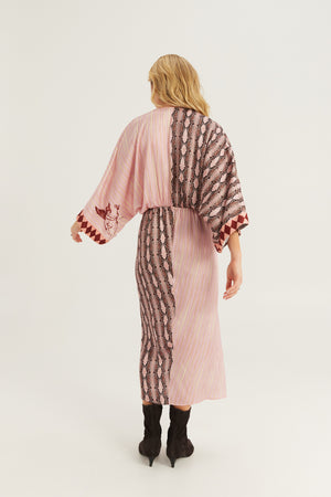 Camila Twisted Dress Red Aura