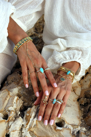 Magical Crystal Turquoise Ring