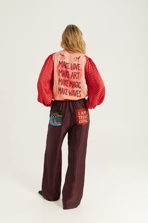 Bailey Track Pants Red Aura