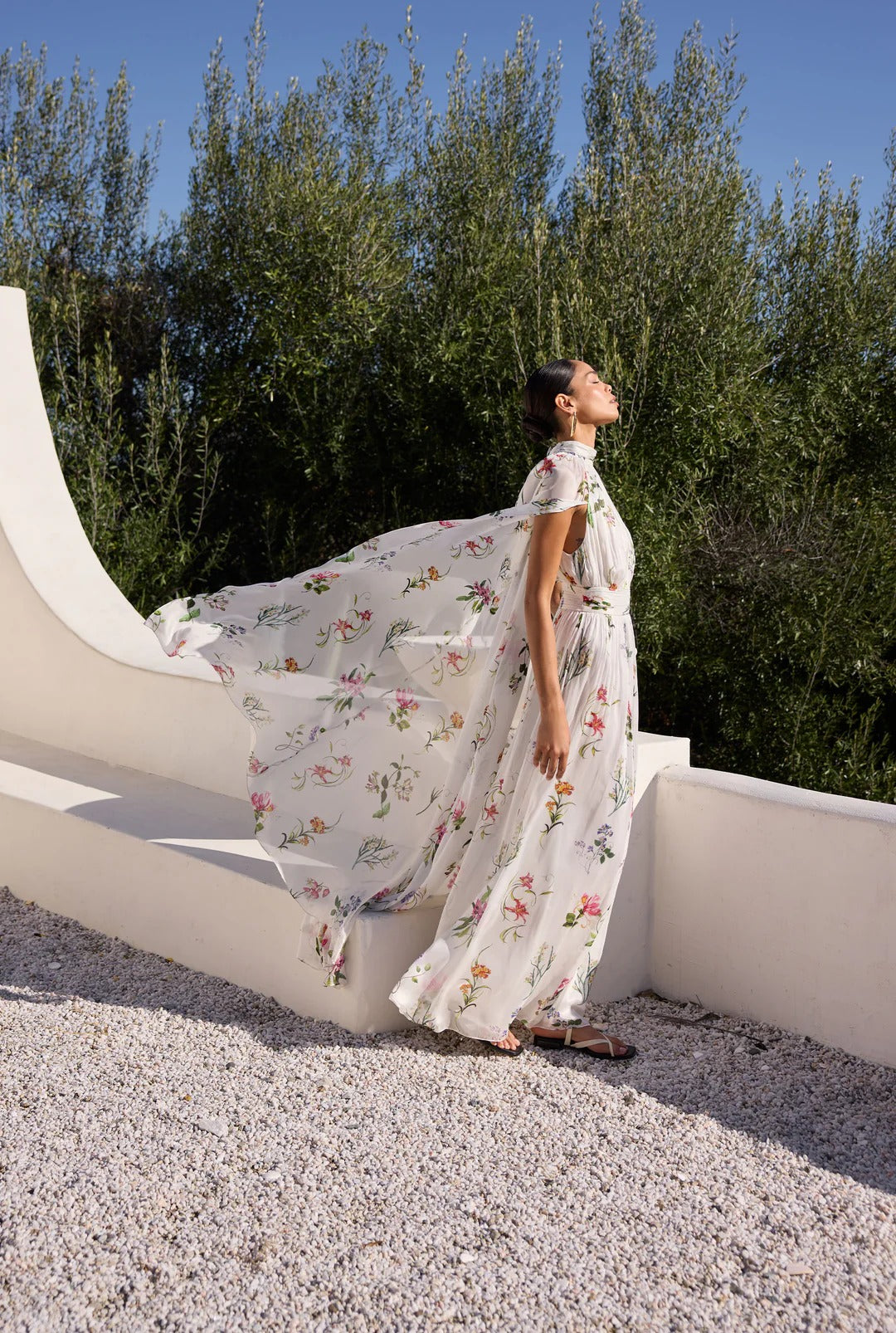 Anya Cape Maxi Dress XS