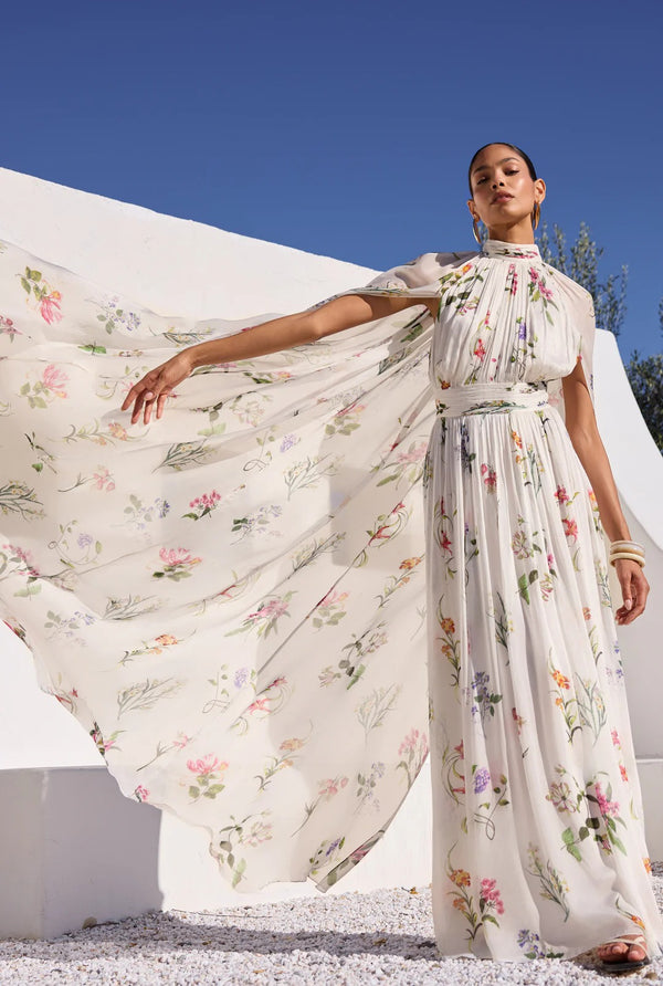 Anya Cape Maxi Dress