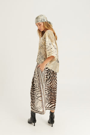Vanessa Midi Skirt Noir Muse