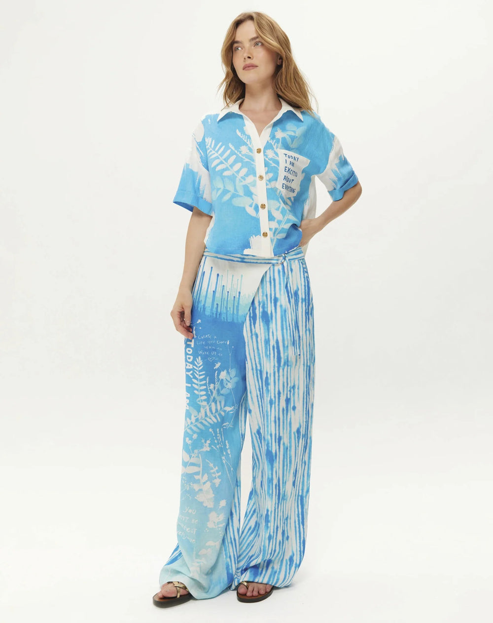 Ellen Indigo Wrapped Pants