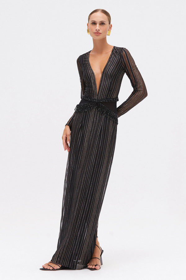 PatBo Prism Lurex Gown
