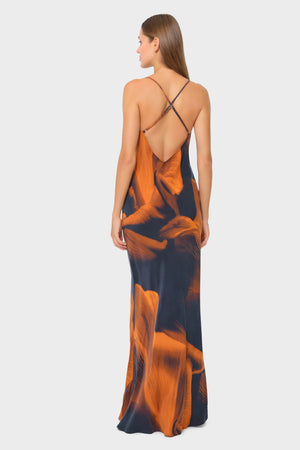 Niluu Loren Calypso Scarlet Slip Dress