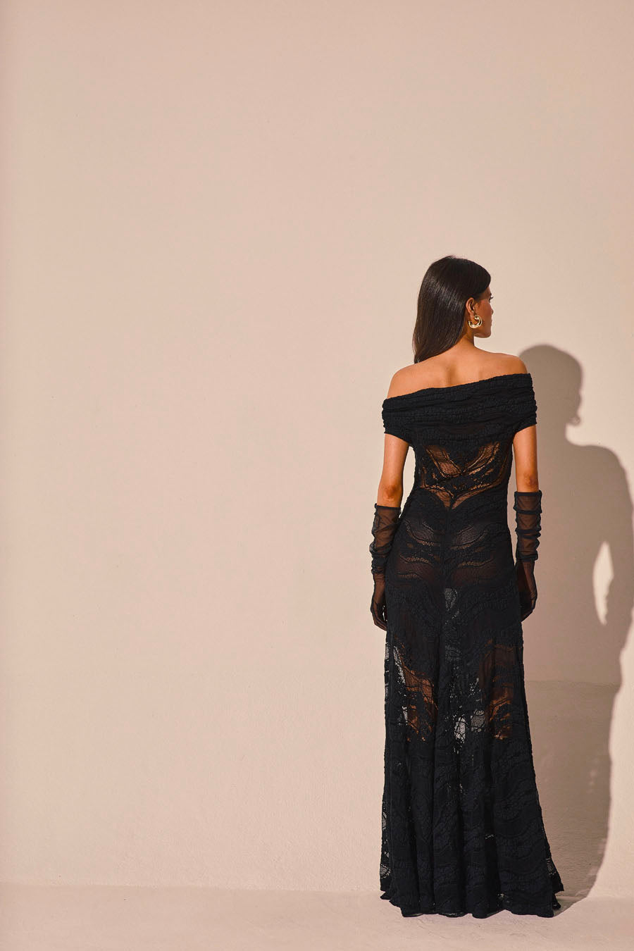 Charo Ruiz Long Dress Oasis Black Lace / M Charo Ruiz Long Dress Oasis Black Lace / M