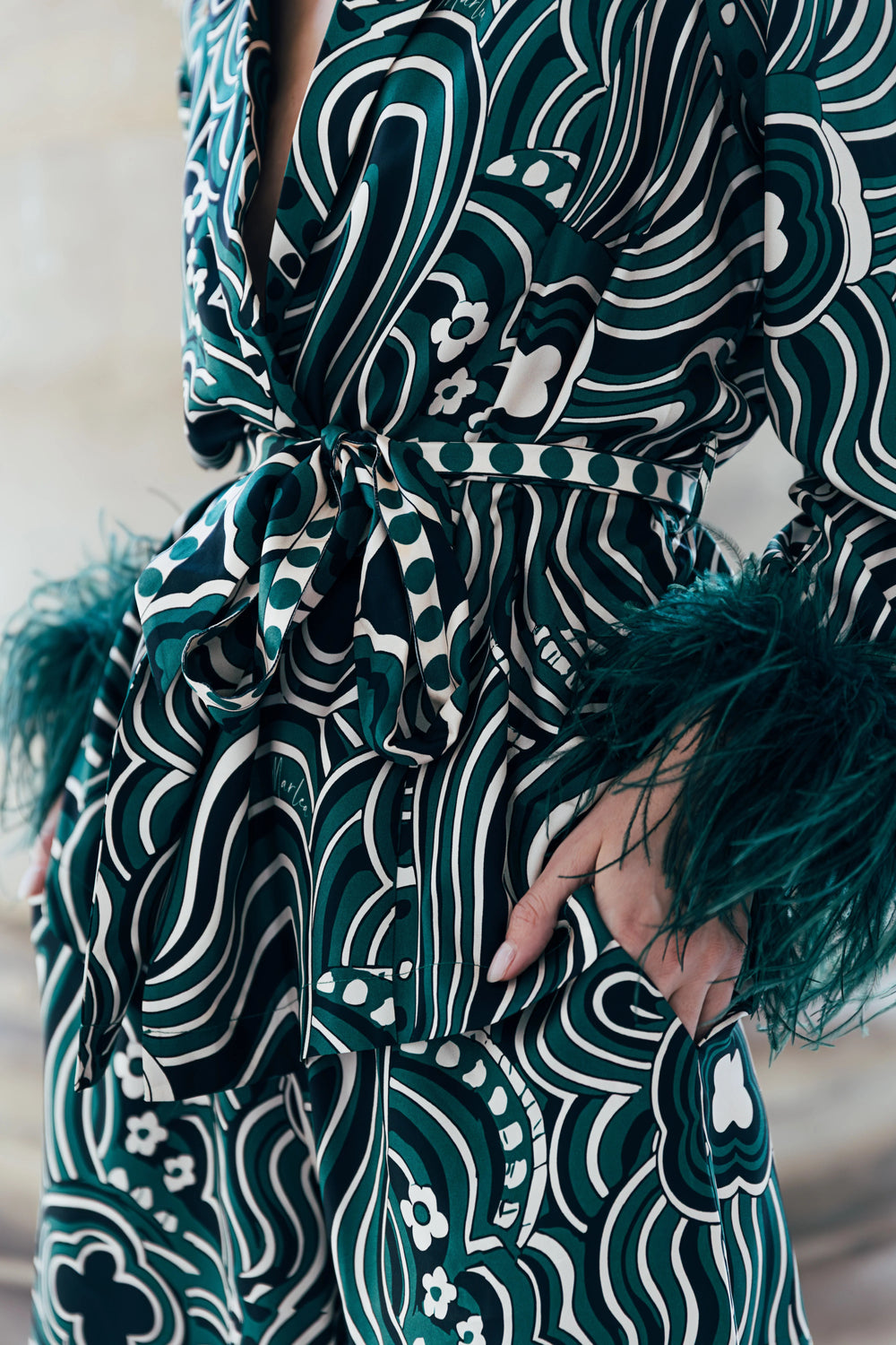 Diane Jacket Green Cosmic