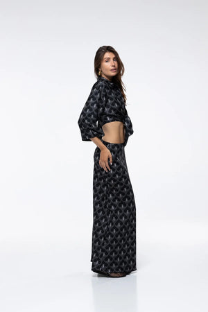 Marlea Top Vanina Black Peacock