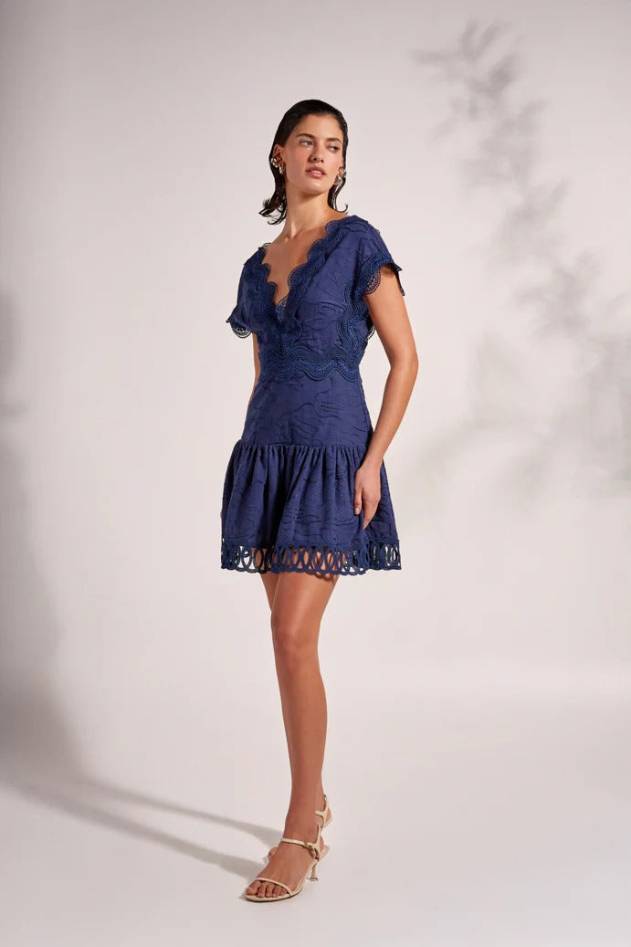 Waimari Moonlite Mini Dress Navy Waimari Moonlite Mini Dress Navy