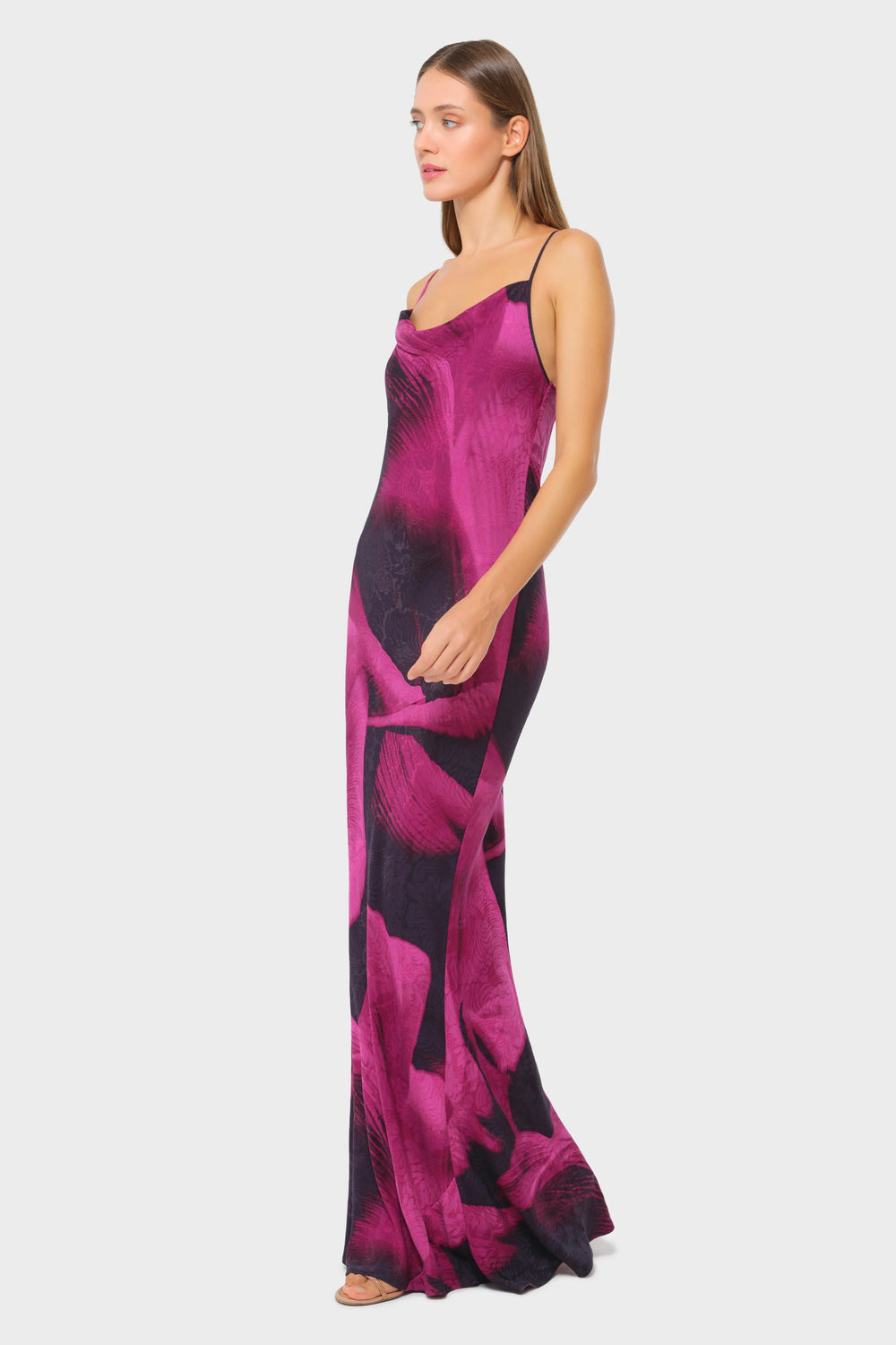 Niluu Sophia Calypso Scarlet Slip Dress