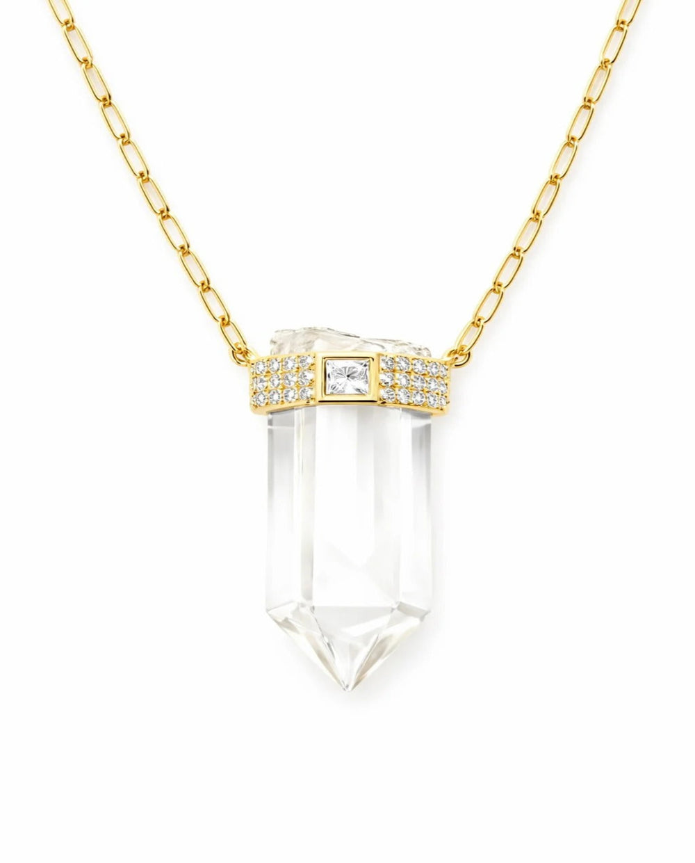 Clear Quartz Pendant Necklace