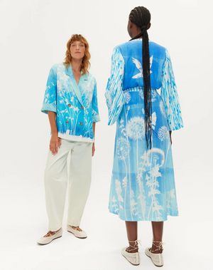 Lina Kimono Indigo Dress