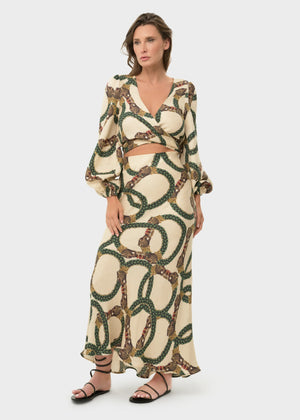 Celine Maia Wrap Top