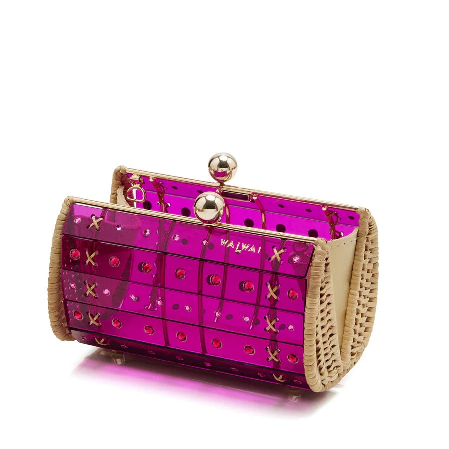 Clutch Strass Purple