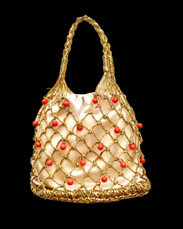 Helene Bag with Pearls by Y'AM CAPRI from Marina St Barth