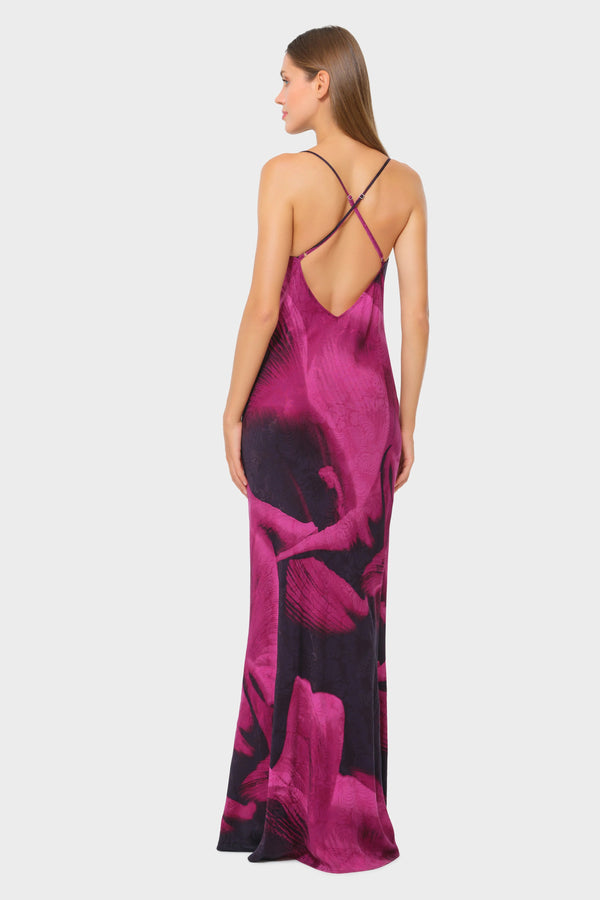 Niluu Sophia Calypso Scarlet Slip Dress