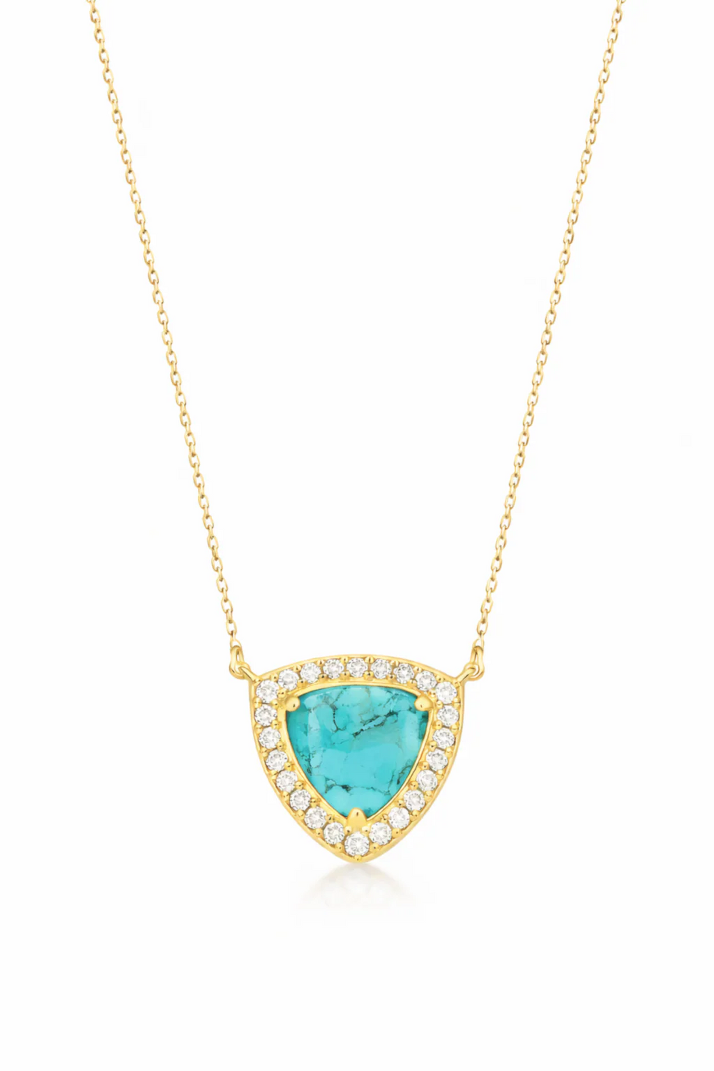 Turquoise Trilion Necklace by Nayla from Marina St Barth