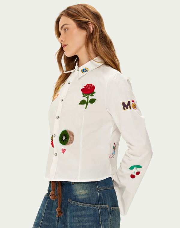 Rona Slim Fit Embroidered