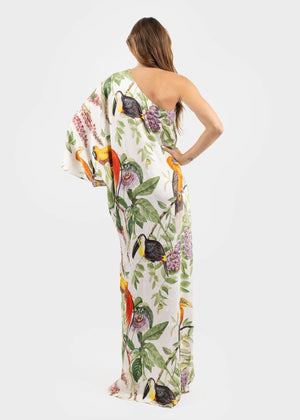 Queen One Shoulder Maxi Dress