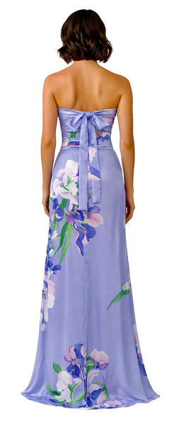Paris Lavande Strapless Silk Dress
