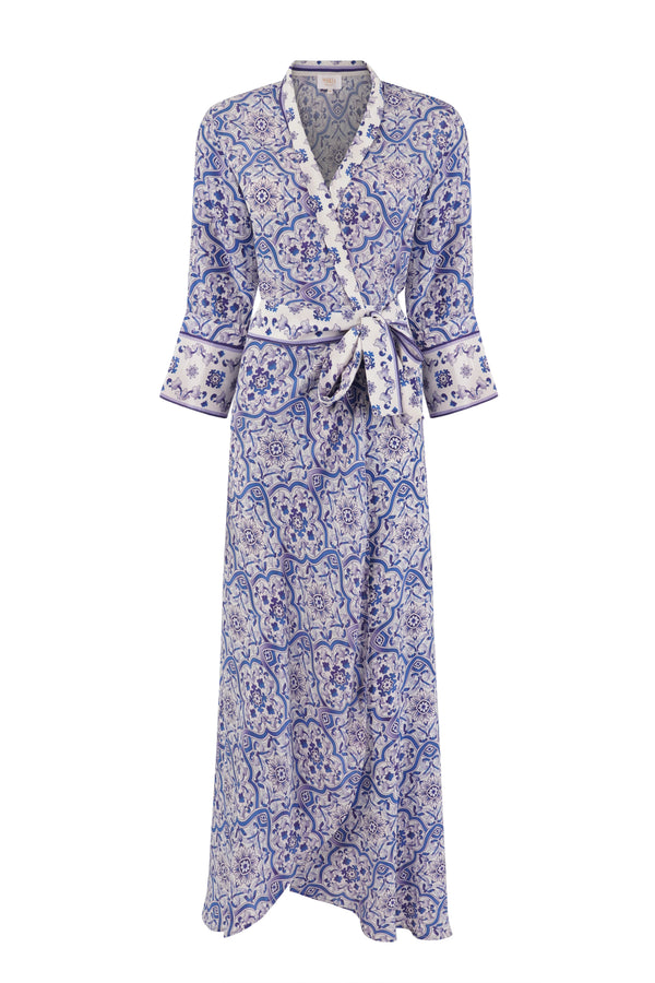 Valina Dress Blue Tile