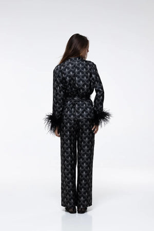 Marlea Pant Kenza Black Peacock