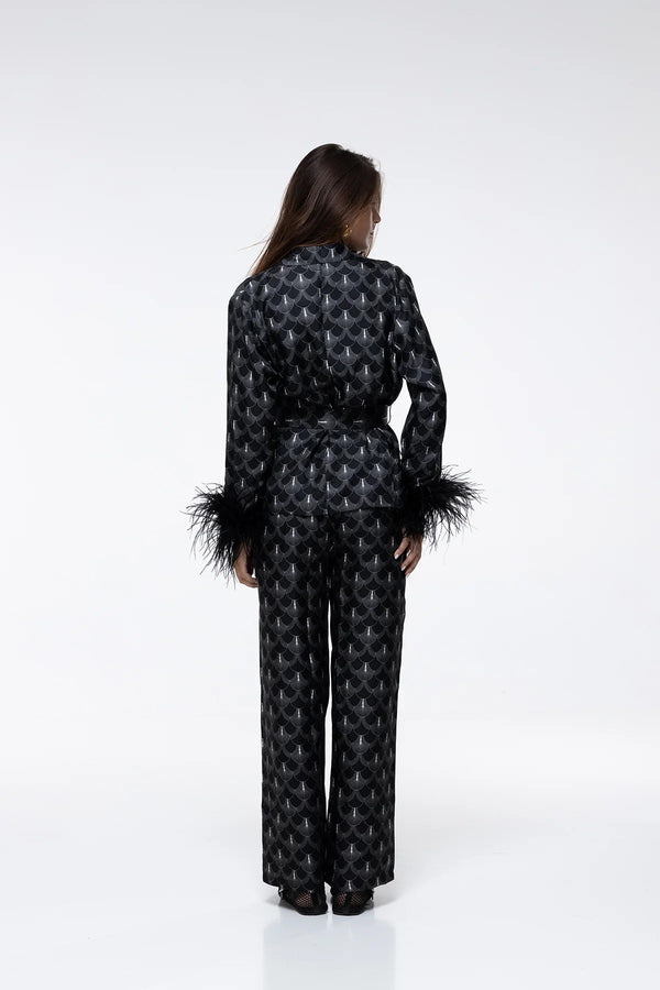 Marlea Pant Kenza Black Peacock