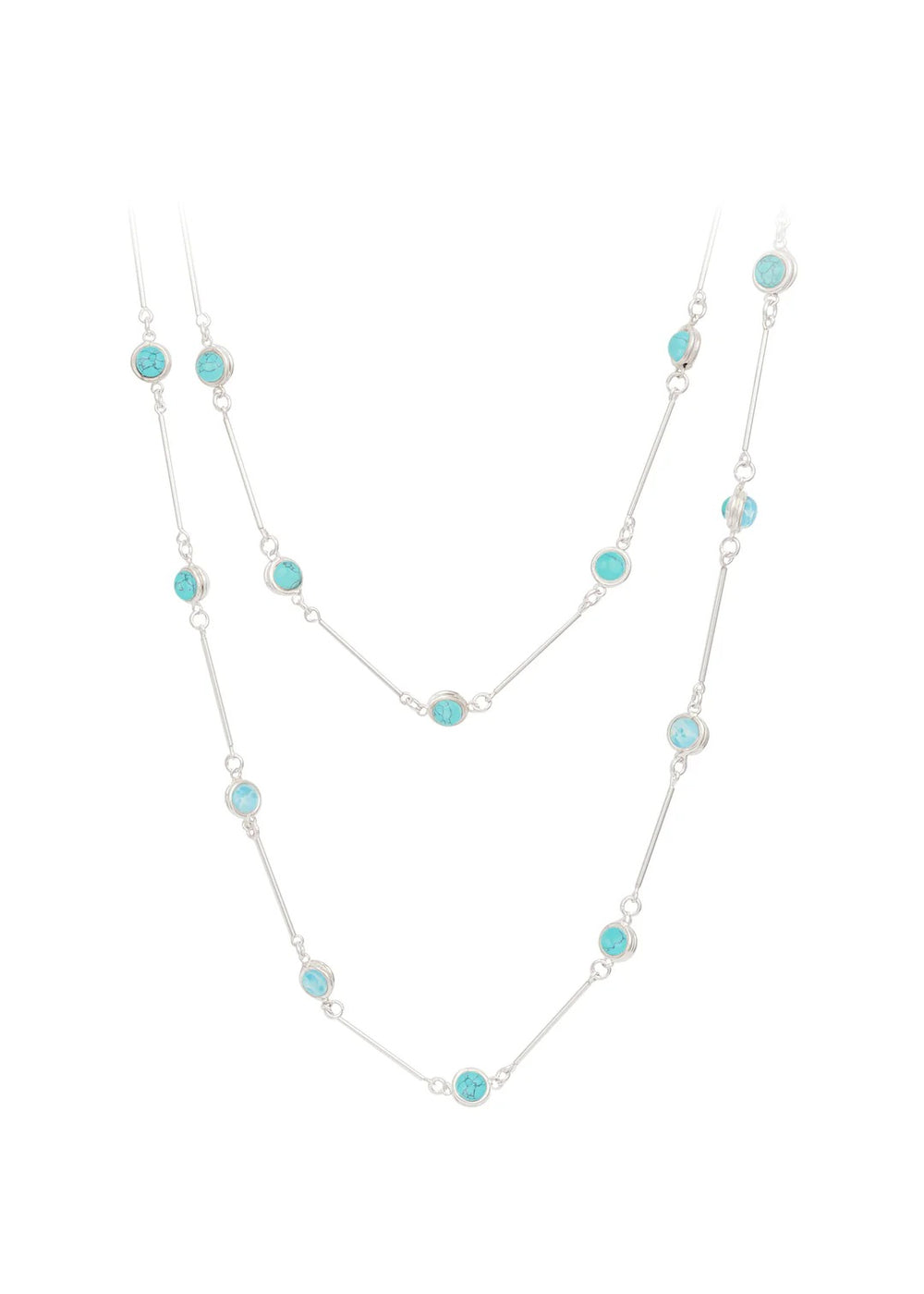 Sylvia Candies Turquoise and Larimar Necklace