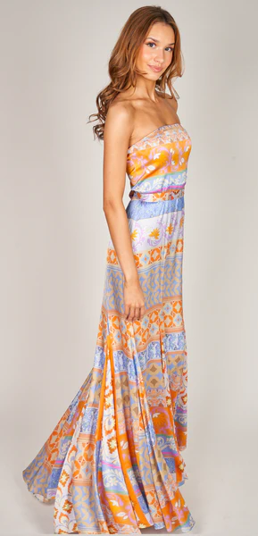 Paris Sirenuse Strapless Dress by Trisha paterson from Marina St Barth