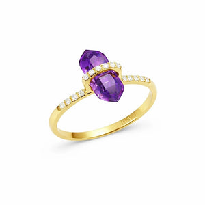 Amethyst Crystal Ring