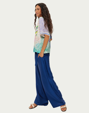Ellen Navy Wrapped Pants