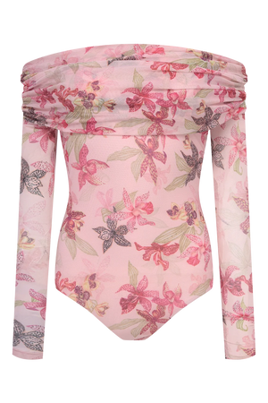 Orchid Tulle Bodysuit