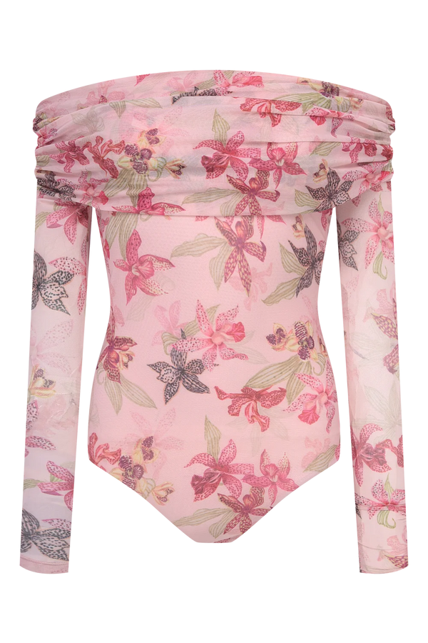 Orchid Tulle Bodysuit