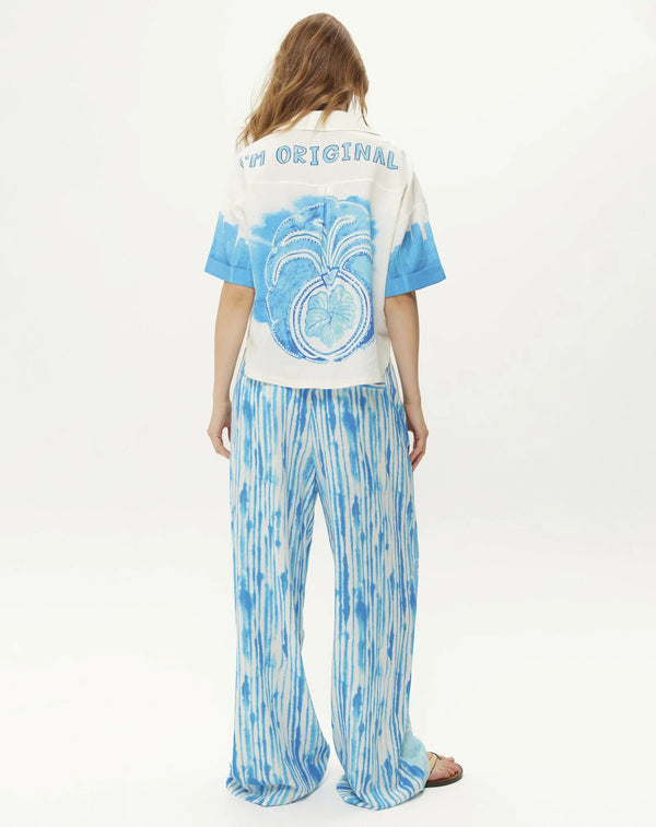 Ellen Indigo Wrapped Pants by Me 369 from Marina St Barth