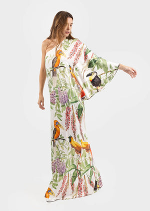 Queen One Shoulder Maxi Dress