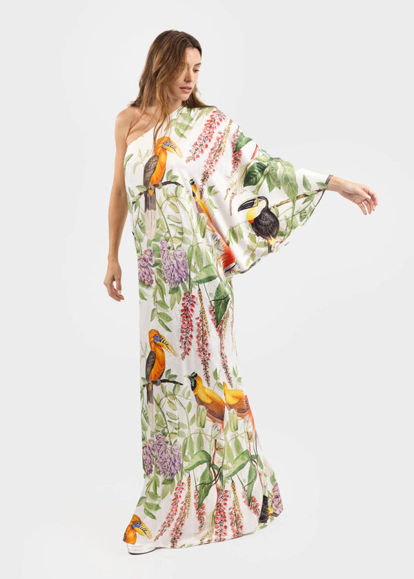 Queen One Shoulder Maxi Dress