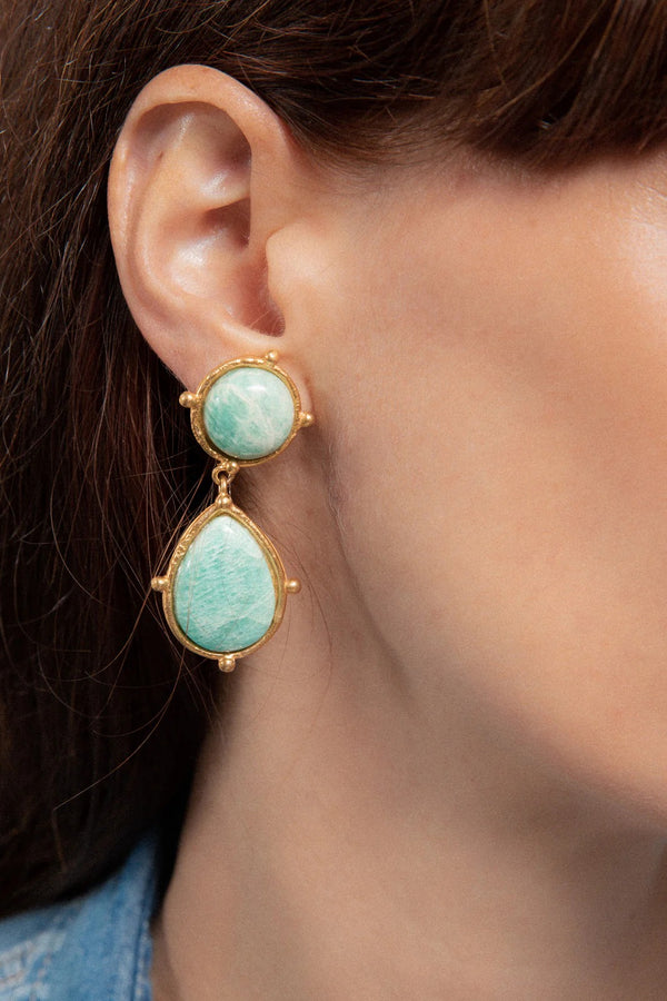 Sylvia Toledano Amazonite 2 Pierres Dots