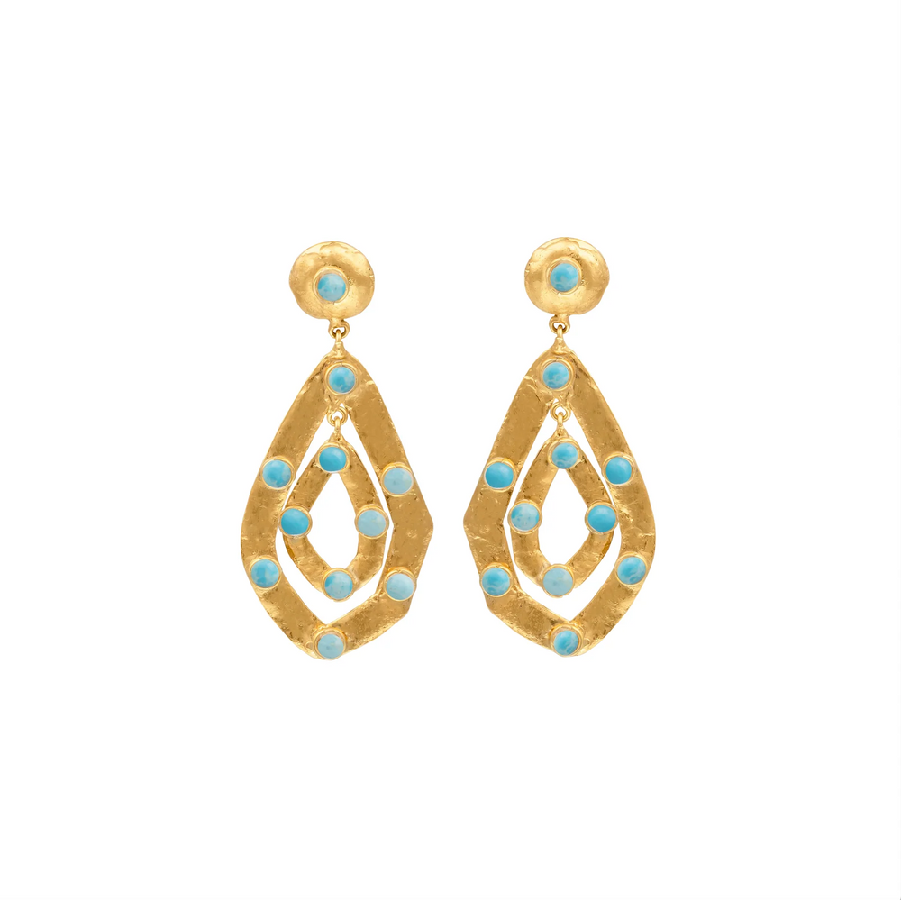 Sylvia Ava Larimar Earrings