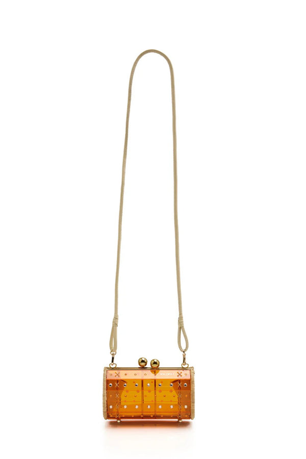 Clutch Strass Orange