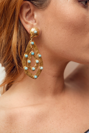 Sylvia Ava Larimar Earrings
