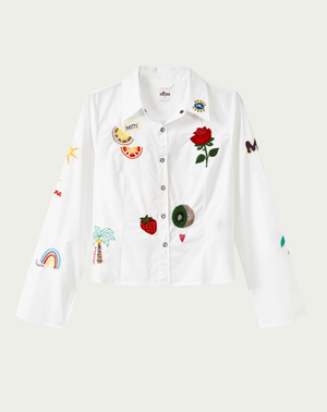 Rona Slim Fit Embroidered
