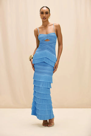 Clara Fringe Maxi Dress