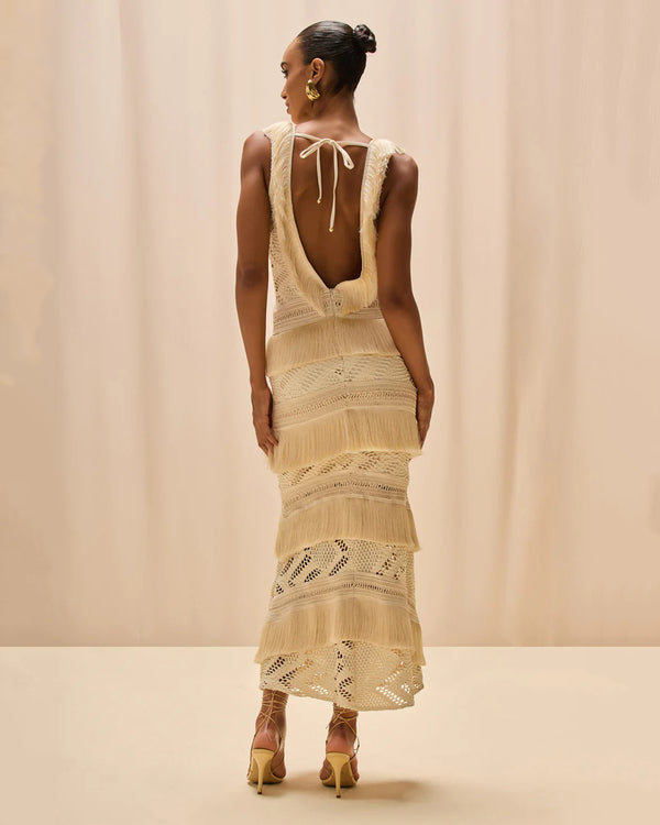 PatBo Lyra Mesh Maxi Dress