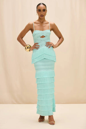 Clara Fringe Maxi Dress
