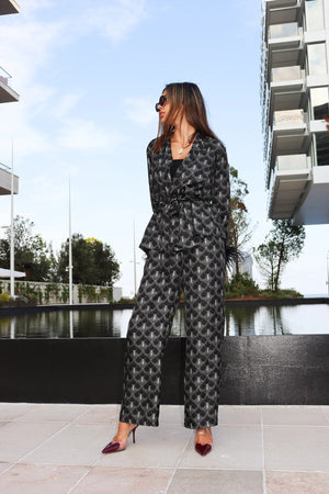 Marlea Pant Kenza Black Peacock