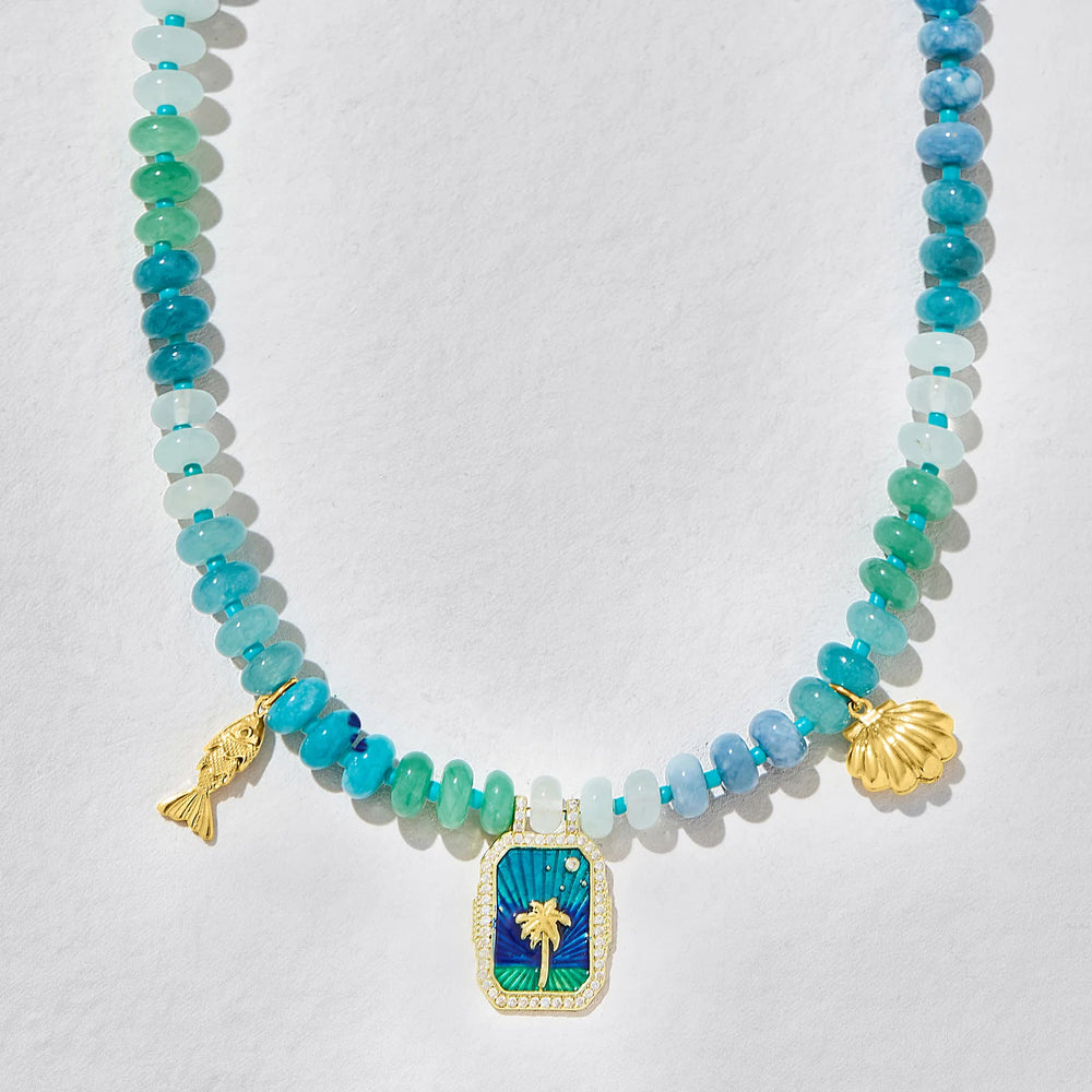 Isla Azul Beaded Necklace