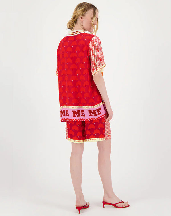 Me369 Lilian Knit Collar Shirt by Me 369 from Marina St Barth