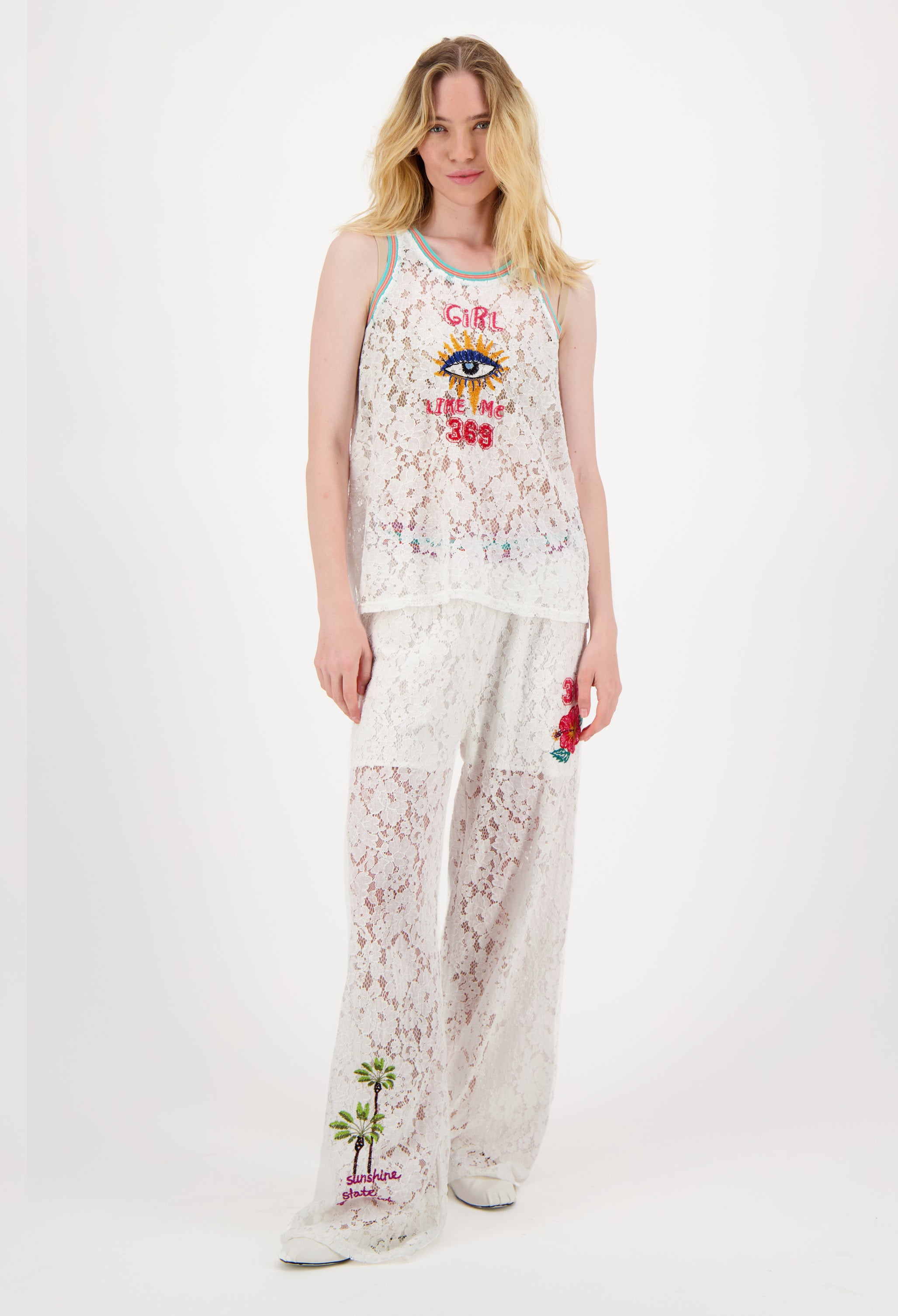 Me369 Maria Lace Tank Top | Marina St Barth