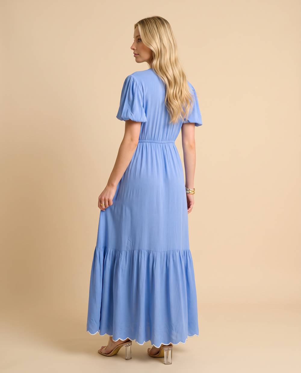 Santorini Sky Maxi Blue Dress